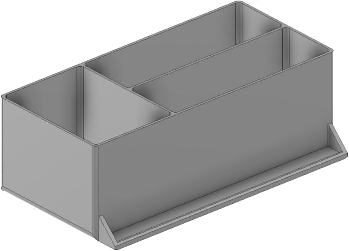 Vue 3D du tirroir T_P7.5_H3L3_D3.5