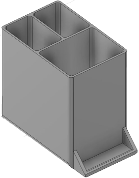 Vue 3D du tirroir T_P7.5_H4L1_D3.1