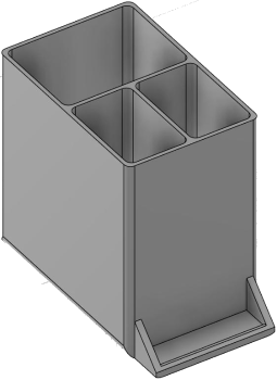 Vue 3D du tirroir T_P7.5_H4L1_D3.2