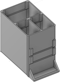 Vue 3D du tirroir T_P7.5_H4L1_D3.2_PE