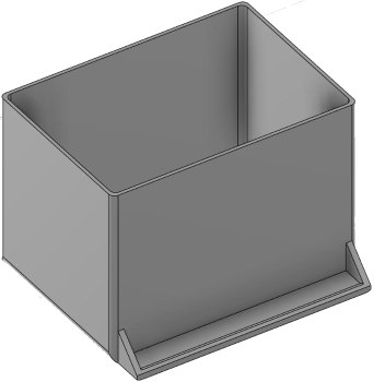 Vue 3D du tirroir T_P7.5_H4L2