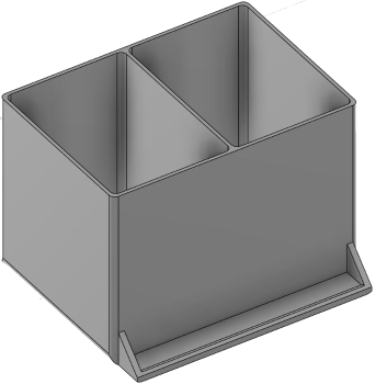 Vue 3D du tirroir T_P7.5_H4L2_D2.2