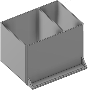 Vue 3D du tirroir T_P7.5_H4L2_D2.4