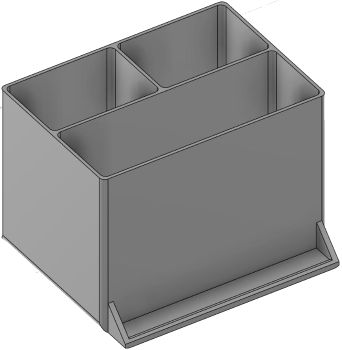 Vue 3D du tirroir T_P7.5_H4L2_D3.1