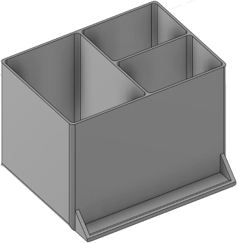 Vue 3D du tirroir T_P7.5_H4L2_D3.4