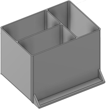 Vue 3D du tirroir T_P7.5_H4L2_D3.6