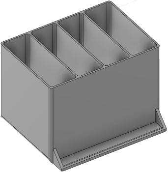 Vue 3D du tirroir T_P7.5_H4L2_D4.4