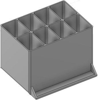 Vue 3D du tirroir T_P7.5_H4L2_D8