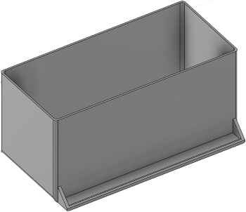 Vue 3D du tirroir T_P7.5_H4L3