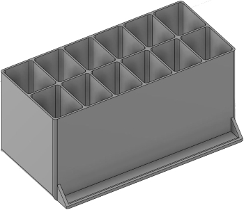 Vue 3D du tirroir T_P7.5_H4L3_D12