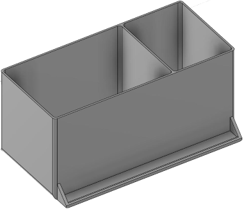 Vue 3D du tirroir T_P7.5_H4L3_D2.4