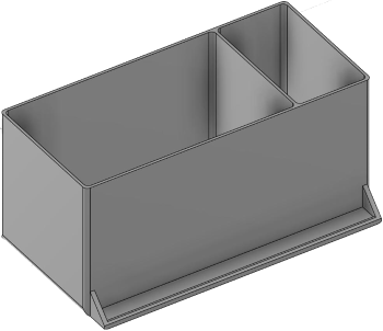 Vue 3D du tirroir T_P7.5_H4L3_D2.6