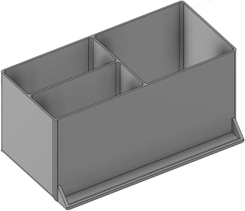 Vue 3D du tirroir T_P7.5_H4L3_D3.3