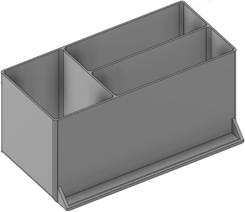 Vue 3D du tirroir T_P7.5_H4L3_D3.5