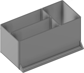 Vue 3D du tirroir T_P7.5_H4L3_D3.6