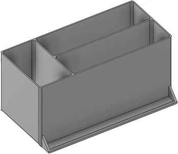 Vue 3D du tirroir T_P7.5_H4L3_D3.7