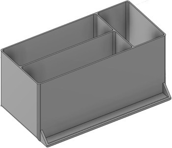 Vue 3D du tirroir T_P7.5_H4L3_D3.8