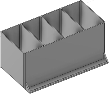 Vue 3D du tirroir T_P7.5_H4L3_D4.6