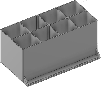 Vue 3D du tirroir T_P7.5_H4L3_D8