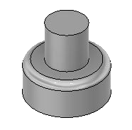 Vue 3D du verrou d'élément de meuble